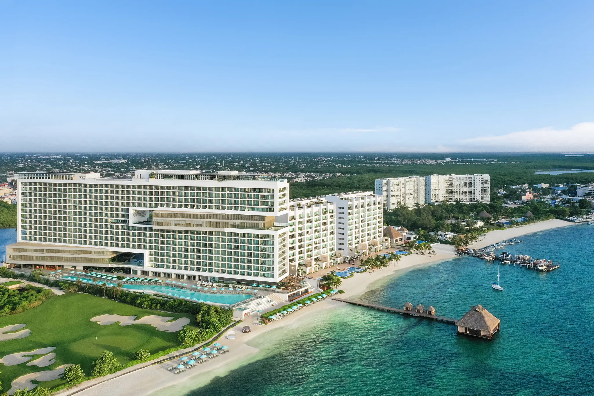 Hyatt Vivid Cancun Aerial 3