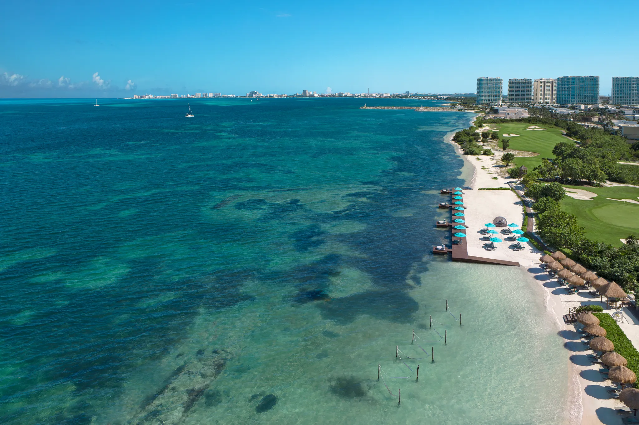 Hyatt Vivid Cancun Aerial 2